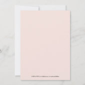 Rosa Kreuz Erste Heilige Kommunion Einladung (Rückseite)