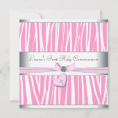 Rosa Kreuz Erste Kommune Einladung (Vorderseite)