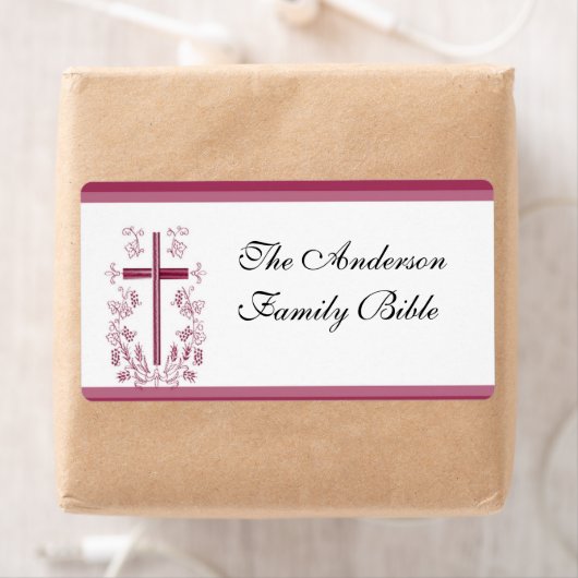 Rosa-Kreuz-Etikett (Insitu)