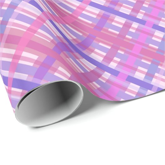 Rosa Kreuz Geschenkpapier (Rolleneckpunkt)