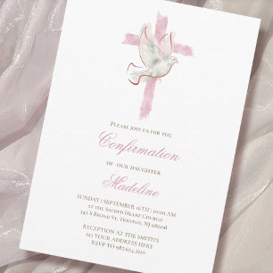 Rosa Kreuz Heiliger Geist Bestätigung Einladung