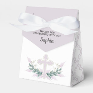 Rosa Kreuz im Feld Gastgeschenk für Quatrefolie Geschenkschachtel