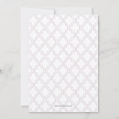 Rosa Kreuz & Kranz Erste Kommunion Einladungen (Rückseite)