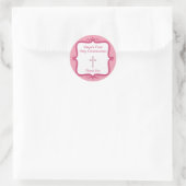 Rosa-Kreuz-Rundkleber Runder Aufkleber (Tasche)