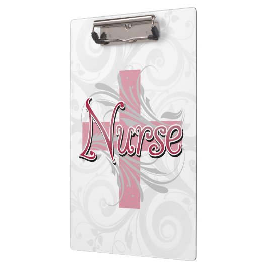 Rosa Kreuz-/Strudel-Krankenschwester Klemmbrett (Links)