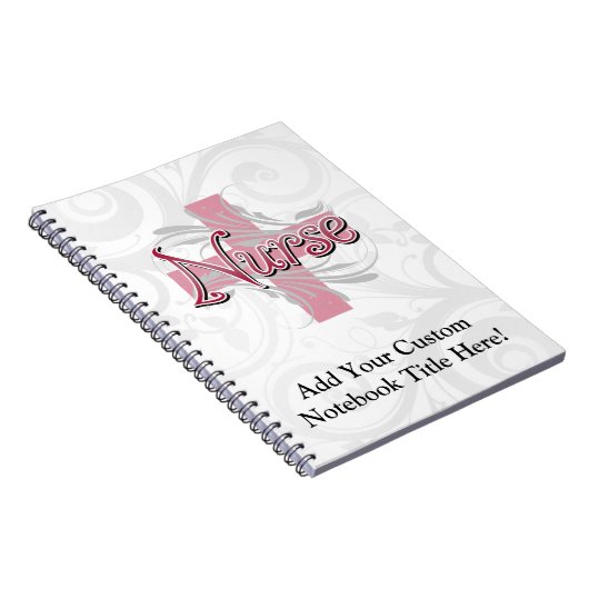 Rosa Kreuz-/Strudel-Krankenschwester Notizblock (Rechte Seite)