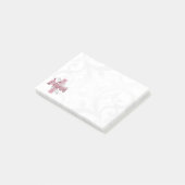 Rosa Kreuz-/Strudel-Krankenschwester Post-it Klebezettel (angewinkelt)