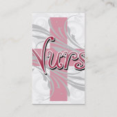 Rosa Kreuz-/Strudel-Krankenschwester Visitenkarte (Rückseite)