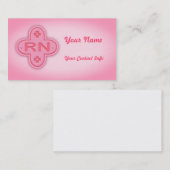 Rosa Kreuz Visitenkarte (Vorne/Hinten)