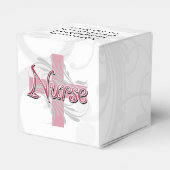 Rosa Kreuz/Wirbelsäule Geschenkschachtel (Rückseite)