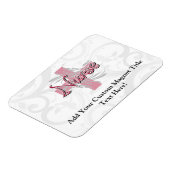 Rosa Kreuz/Wirbelsäule Magnet (Linke Seite)