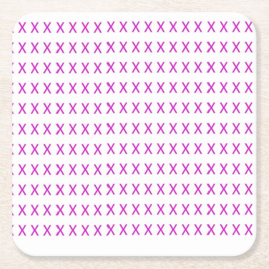 Rosa Kreuze Untersetzer (Vorderseite)