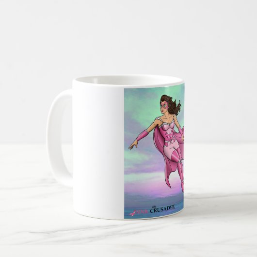 Rosa Kreuzfahrer-sich hin- und herbewegende Tasse (Vorderseite Links)