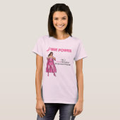 Rosa Kreuzfahrer-T-Shirt Entwurf 4 T-Shirt (Vorne ganz)