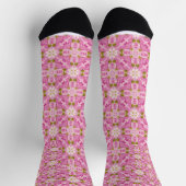 Rosa Kreuzsocken der Blume Socken (Oben)
