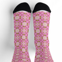 Rosa Kreuzsocken der Blume