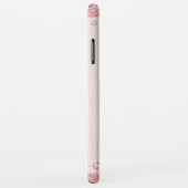 Rosa Kristall Glitzer Name Foto Case-Mate iPhone Hülle (Hinten/Rechts)