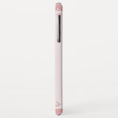 Rosa Kristall Glitzer Name Foto Case-Mate iPhone Hülle (Hinten/Links)