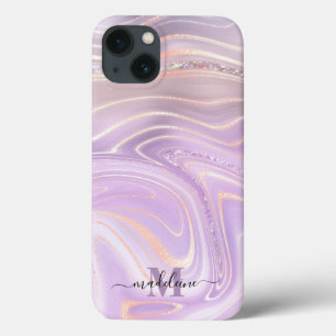 Rosa Kristall Marmor Iridescent Agate Case-Mate iPhone Hülle