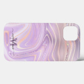 Rosa Kristall Marmor Iridescent Agate Case-Mate iPhone Hülle (Rückseite (Horizontal))