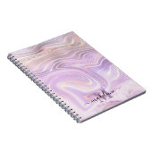 Rosa Kristall Marmor Iridescent Agate Notizblock (Rechte Seite)