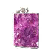 Rosa Kristalle Flachmann (Links)