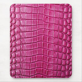 Rosa Krokodile Alligator Imitate Leder drucken Mousepad