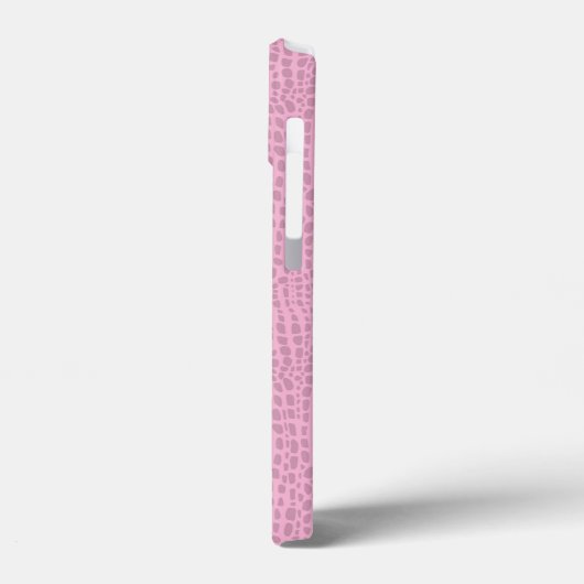 Rosa Krokodilhaut Case-Mate iPhone Hülle (Rückseite / Links)