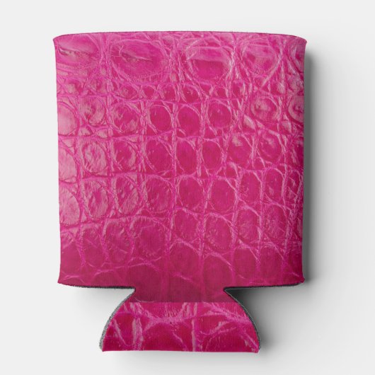 Rosa Krokodillederhaut, Lederstruktur Dosenkühler (Rückseite)