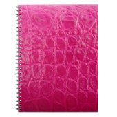 Rosa Krokodillederhaut, Lederstruktur Notizblock (Vorderseite)