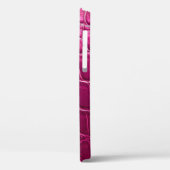 Rosa Krokodillederstruktur Case-Mate iPhone Hülle (Rückseite / Links)