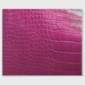 Rosa Krokodillederstruktur Geschenkpapier (Flach)