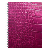 Rosa Krokodillederstruktur Notizblock (Vorderseite)