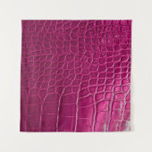 Rosa Krokodillederstruktur Wandteppich (Vorderseite (Horizontal))