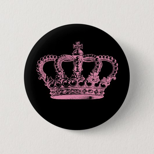 Rosa Krone Button (Vorderseite)