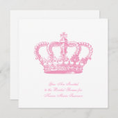Rosa Krone Einladung (Vorne/Hinten)