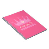 Rosa Krone für die Königliche Prinzessin Notizblock (Rechte Seite)