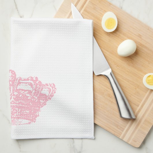 Rosa Krone Handtuch (Viertel Falte)