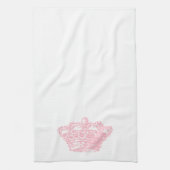 Rosa Krone Handtuch (Vertikal)