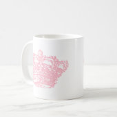 Rosa Krone Kaffeetasse (Vorderseite Links)