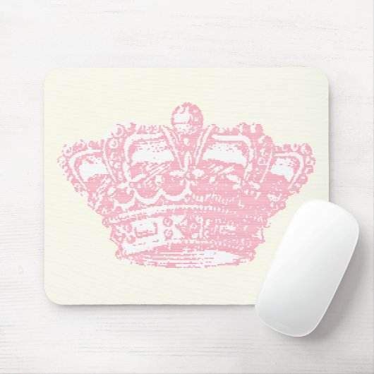 Rosa Krone Mousepad (Mit Mouse)