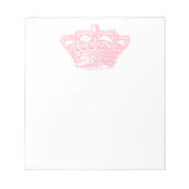 Rosa Krone Notizblock (Vorderseite)