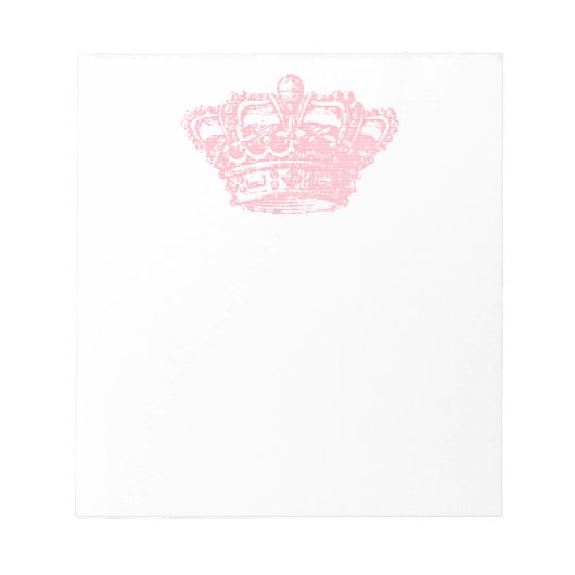 Rosa Krone Notizblock (Vorderseite)