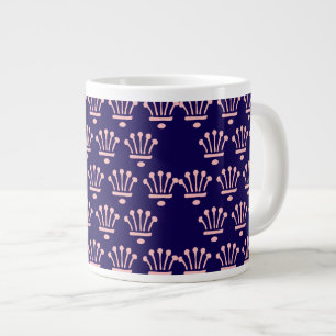 Rosa Kronen Dk Blau Jumbo-Tasse