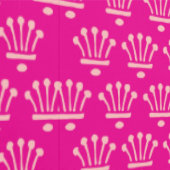 Rosa Kronen - Heiß rosa Tapete (Naht)