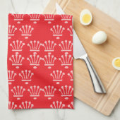 Rosa Kronen Rot Geschirrtuch (Viertel Falte)