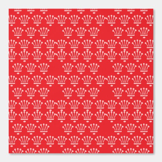 Rosa Kronen Rot Tapete (Vorderseite)