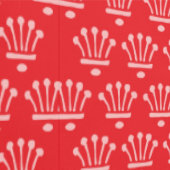 Rosa Kronen Rot Tapete (Naht)