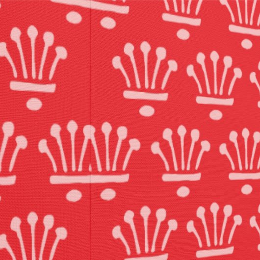 Rosa Kronen Rot Tapete (Naht)