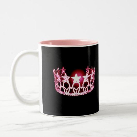 Rosa-Kronen-Tasse Art Fräuleins USA Zweifarbige Tasse (Links)